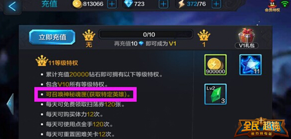 VIP特权都有哪些 VIP等级及礼包介绍